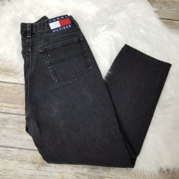 Tommy Hilfiger Denim - Tommy Jeans Vintage Black Grey Charcoal Mom Jeans